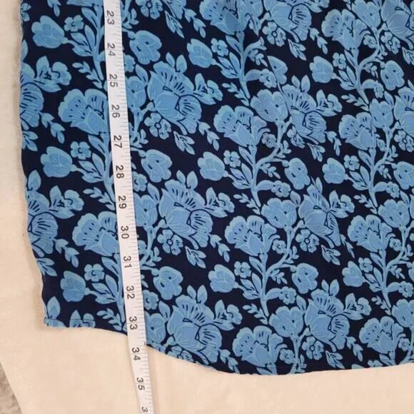 Cabi Java Blue Floral‎ Drawstring Dress - Size Small - Picture 10 of 10